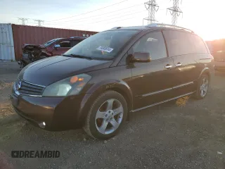 2007 Nissan Quest SE with VIN 5N1BV28U37N137780, listed as a Copart auction lot 74085914 with 202,892 mi miles and Salvage Title. Bid and sale history available at carsss.com. Image 1.