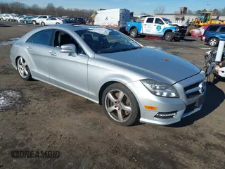 2014 Mercedes-Benz CLS-Class CLS 550 with VIN WDDLJ9BB1EA123391, listed as a IAAI auction lot 41142762 with 177,164 mi miles. Bid and sale history available at carsss.com. Image 1.