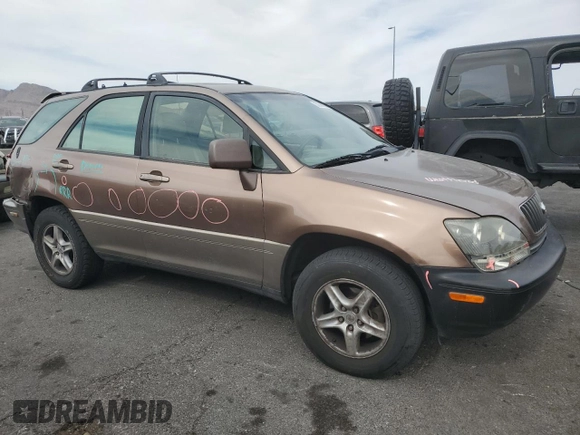 1999 Lexus RX 300 with VIN JT6HF10U1X0071946, listed as a Copart auction lot 53566055 with 133,138 mi miles and Salvage Title. Bid and sale history available at DreamBid. Image 4.