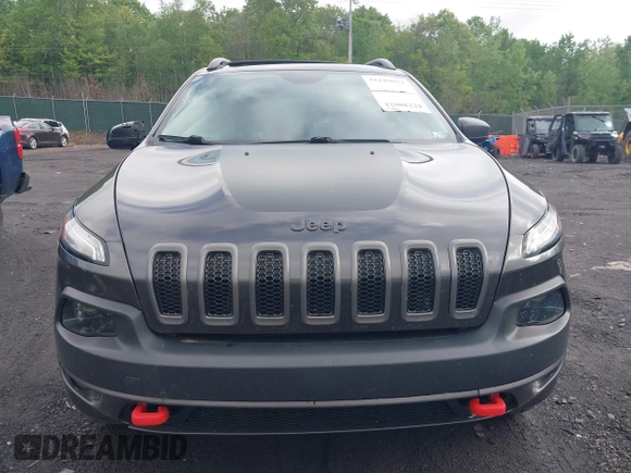 2017 Jeep Cherokee Trailhawk with VIN 1C4PJMBS6HW577058, listed as a IAAI auction lot 42220033 with 111,623 mi miles and . Bid and sale history available at DreamBid. Image 12.