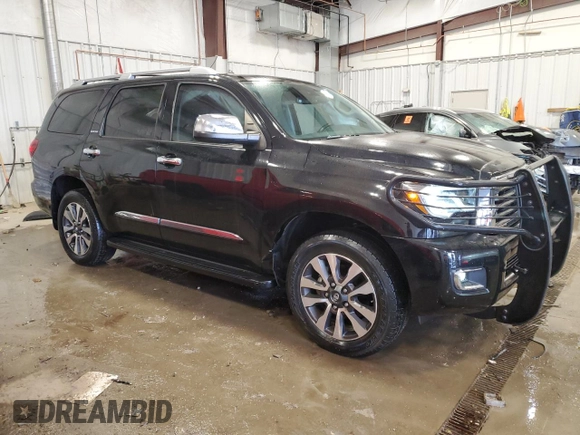 2019 Toyota Sequoia Limited with VIN 5TDJY5G19KS165621, listed as a Copart auction lot 43008635 with 30,806 mi miles and Non Repairable. Bid and sale history available at carsss.com. Image 4.