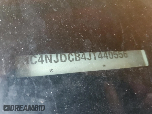 2018 Jeep Compass Limited with VIN 3C4NJDCB4JT440556, listed as a Copart auction lot 46345255 with Not Provided miles and Salvage Title. Bid and sale history available at DreamBid. Image 15.