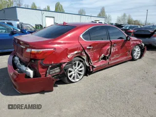 2010 Lexus LS 460 with VIN JTHCL5EF2A5008358, listed as a Copart auction lot 52795035 with 103,223 mi miles and Salvage title. Bid and sale history available at DreamBid. Image 3.