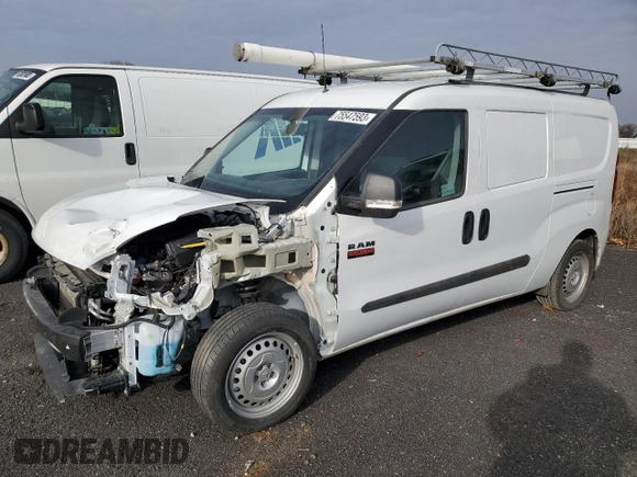 2022 Ram ProMaster City Cargo Tradesman with VIN ZFBHRFAB8N6Y14237, listed as a Copart auction lot 75547593 with 12,197 mi miles and . Bid and sale history available at DreamBid. Image 1.