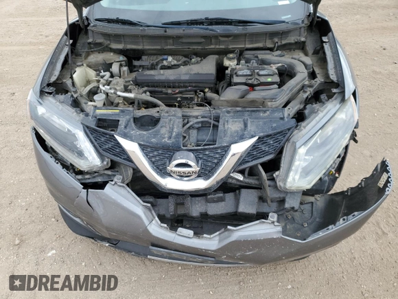 2016 Nissan Rogue S with VIN 5N1AT2MN7GC748066, listed as a Copart auction lot 47819205 with 184,848 mi miles and Salvage Title. Bid and sale history available at carsss.com. Image 13.