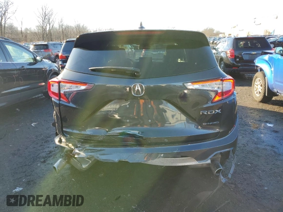 2021 Acura RDX with VIN 5J8TC2H37ML001814, listed as a Copart auction lot 83793424 with 66,613 mi miles and Salvage Title. Bid and sale history available at carsss.com. Image 6.