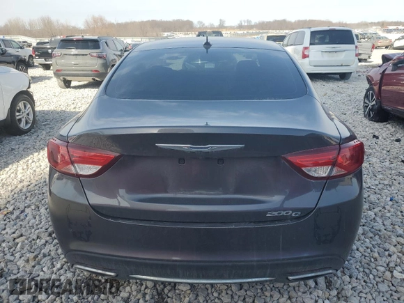 2015 Chrysler 200 C with VIN 1C3CCCCG8FN605530, listed as a Copart auction lot 48459805 with 102,326 mi miles and Clean Title. Bid and sale history available at carsss.com. Image 6.