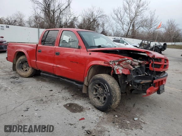 2002 Dodge Dakota Sport with VIN 1B7HG38N92S639985, listed as a Copart auction lot 86164664 with 218,040 mi miles and Salvage Title. Bid and sale history available at carsss.com. Image 4.