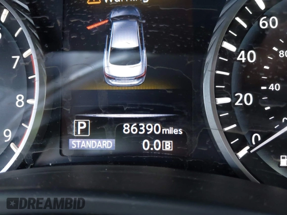 2018 Infiniti Q50 3.0t LUXE with VIN JN1EV7AP1JM366672, listed as a IAAI auction lot 41566540 with 86,390 mi miles. Bid and sale history available at carsss.com. Image 16.