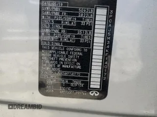 2019 Infiniti QX50 Luxe z VIN 3PCAJ5M34KF140172, wystawiony jako Copart lot #54105675 z przebiegiem Nie podano mil oraz Szkoda całkowita • Salvage title. Historia ofert i sprzedaży dostępna na DreamBid. Obrazek 14.
