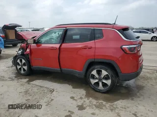 2018 Jeep Compass Latitude with VIN 3C4NJDBB1JT162555, listed as a Copart auction lot 50368155 with Not Provided miles and Clean Title. Bid and sale history available at DreamBid. Image 2.