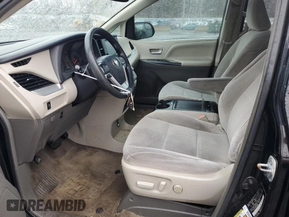 2017 Toyota Sienna LE Auto Access Seat with VIN 5TDKZ3DC7HS792368, listed as a Copart auction lot 51986525 with 153,526 mi miles and Salvage Title. Bid and sale history available at carsss.com. Image 7.