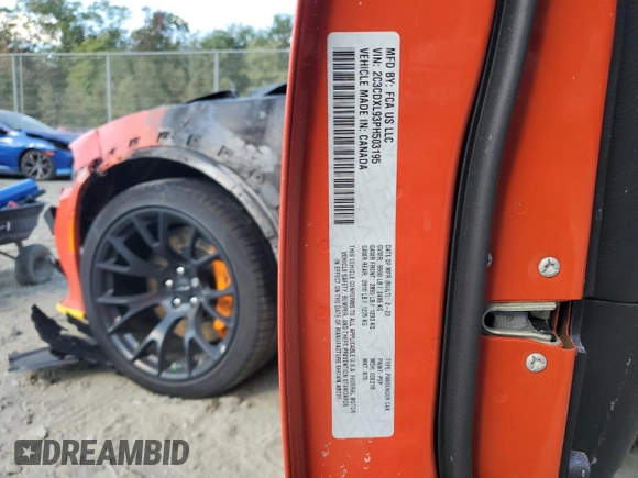 2023 Dodge Charger SRT Hellcat Widebody Jailbreak with VIN 2C3CDXL93PH503195, listed as a Copart auction lot 75917294 with Not Provided miles and Salvage Title. Bid and sale history available at carsss.com. Image 12.