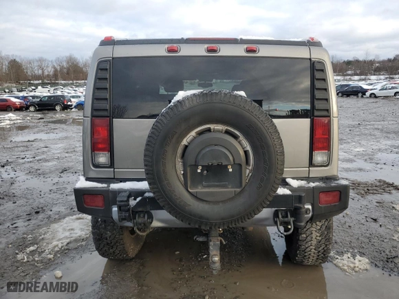 2008 Hummer H2 SUV with VIN 5GRGN23808H107414, listed as a Copart auction lot 81825854 with 250,205 mi miles and Salvage Title. Bid and sale history available at carsss.com. Image 6.
