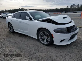 2021 Dodge Charger R/T with VIN 2C3CDXCT7MH524977, listed as a Copart auction lot 88914335 with 73,415 mi miles and Salvage Title. Bid and sale history available at carsss.com. Image 4.