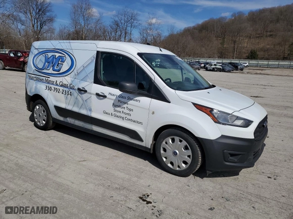 2020 Ford Transit Connect Van XL with VIN NM0LS7E21L1460127, listed as a Copart auction lot 50401135 with 76,391 mi miles and Salvage Title. Bid and sale history available at carsss.com. Image 4.