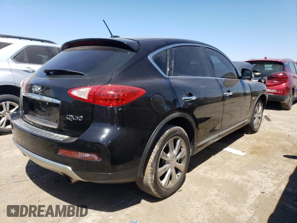 2017 Infiniti QX50 with VIN JN1BJ0RR2HM406604, listed as a Copart auction lot 56928234 with 72,915 mi miles and Salvage Title. Bid and sale history available at carsss.com. Image 3.
