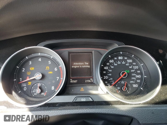 2019 Volkswagen Golf GTI S with VIN 3VW6T7AU1KM016197, listed as a Copart auction lot 71341103 with 45,587 mi miles. Bid and sale history available at carsss.com. Image 9.
