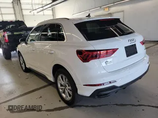 2023 Audi Q3 S line Premium with VIN WA1DECF32P1100878, listed as a IAAI auction lot 42851041 with 46,463 mi miles and . Bid and sale history available at DreamBid. Image 3.