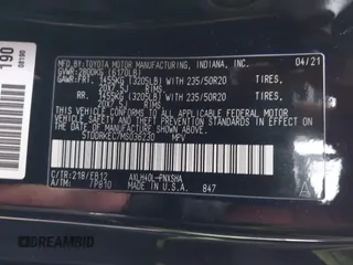 2021 Toyota Sienna XSE with VIN 5TDDRKEC7MS036230, listed as a IAAI auction lot 41454720 with 49,650 mi miles and . Bid and sale history available at DreamBid. Image 9.