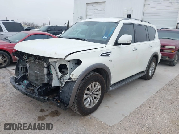 2020 Nissan Armada SV with VIN JN8AY2ND4LX016965, listed as a IAAI auction lot 41426843 with 62,523 mi miles. Bid and sale history available at carsss.com. Image 16.