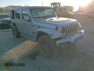 2021 Jeep Wrangler Unlimited Sahara with VIN 1C4HJXEG2MW536286, listed as a Copart auction lot 44827415 with 48,382 mi miles and Salvage title. Bid and sale history available at DreamBid. Image 12.