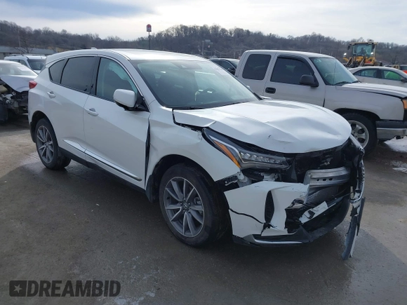 2023 Acura RDX w/Technology Package with VIN 5J8TC2H50PL000526, listed as a IAAI auction lot 41651420 with 33,354 mi miles. Bid and sale history available at carsss.com. Image 1.