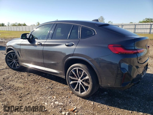 2023 BMW X4 M40i with VIN 5UX43DT01P9N51344, listed as a Copart auction lot 81478284 with 15,172 mi miles and Salvage Title. Bid and sale history available at carsss.com. Image 2.
