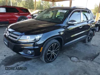 2015 Volkswagen Tiguan R-Line with VIN WVGAV7AX8FW568038, listed as a Copart auction lot 75430884 with 180,097 mi miles and Salvage Title. Bid and sale history available at DreamBid. Image 1.