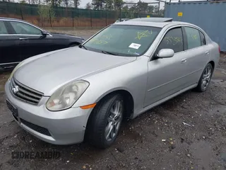 2005 Infiniti G35 with VIN JNKCV51F55M304681, listed as a IAAI auction lot 41970857 with Not Provided miles. Bid and sale history available at carsss.com. Image 2.