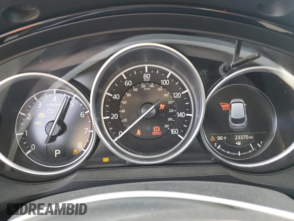 2023 Mazda CX-9 Touring with VIN JM3TCBCY4P0652834, listed as a Copart auction lot 57668725 with 23,370 mi miles and Salvage title. Bid and sale history available at DreamBid. Image 9.