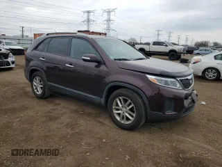2014 Kia Sorento LX with VIN 5XYKT4A75EG458041, listed as a Copart auction lot 50915535 with 163,789 mi miles and Salvage Title. Bid and sale history available at carsss.com. Image 4.