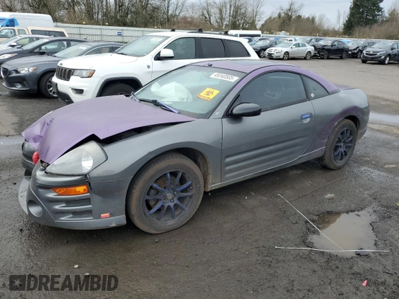 2003 Mitsubishi Eclipse GS with VIN 4A3AC44G43E073984, listed as a Copart auction lot 49340585 with 188,483 mi miles and Salvage Title. Bid and sale history available at DreamBid. Image 1.