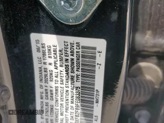 2015 Honda Civic EX z VIN 19XFB2F89FE083375, wystawiony jako Copart lot #59092125 z przebiegiem 95 764 mil mil oraz Szkoda całkowita • Salvage title. Historia ofert i sprzedaży dostępna na DreamBid. Obrazek 12.