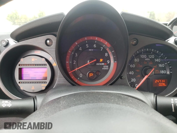 2017 Nissan 370Z с VIN JN1AZ4EH8HM955295, выставлен на аукционе Copart как лот 48751535 с пробегом 24 714 миль миль и Списание • Salvage title. История ставок и продаж доступна на DreamBid. Изображение 9.