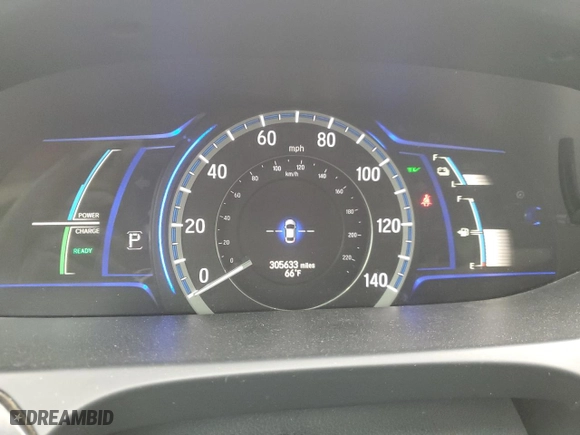 2014 Honda Accord Hybrid EX-L with VIN 1HGCR6F58EA009377, listed as a Copart auction lot 44650485 with 305,633 mi miles and Salvage Title. Bid and sale history available at carsss.com. Image 9.