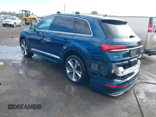 2022 Audi Q7 Premium Plus with VIN WA1LXBF70ND019179, listed as a IAAI auction lot 41825747 with 29,097 mi miles and . Bid and sale history available at DreamBid. Image 3.