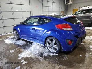 2013 Hyundai Veloster Turbo w/Black Int with VIN KMHTC6AE8DU109947, listed as a Copart auction lot 50118255 with 196,992 mi miles and Non Repairable. Bid and sale history available at carsss.com. Image 2.