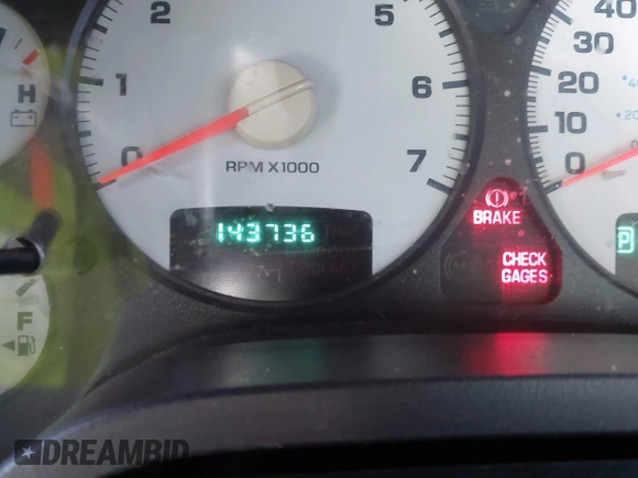 2002 Dodge 1500 with VIN 1D7HU18NX2S607033, listed as a IAAI auction lot 41644160 with 143,736 mi miles and . Bid and sale history available at DreamBid. Image 7.