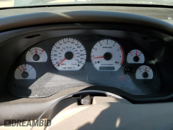 2000 Ford Mustang with VIN 1FAFP4043YF263744, listed as a Copart auction lot 46882165 with Not provided miles and Salvage title. Bid and sale history available at DreamBid. Image 9.