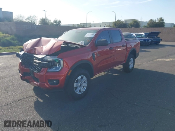2024 Ford Ranger XL with VIN 1FTER4BH0RLE71938, listed as a IAAI auction lot 41763400 with 397 mi miles. Bid and sale history available at carsss.com. Image 2.