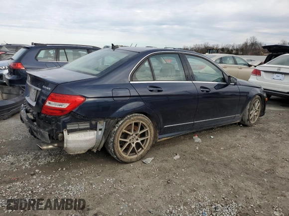 2013 Mercedes-Benz C 300 Sport with VIN WDDGF8AB4DR265099, listed as a Copart auction lot 45121485 with 121,111 mi miles and Salvage Title. Bid and sale history available at DreamBid. Image 3.