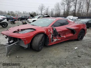 2024 Chevrolet Corvette 2LT with VIN 1G1YB3D41R5123651, listed as a Copart auction lot 44586495 with 10,847 mi miles and Salvage Title. Bid and sale history available at carsss.com. Image 1.