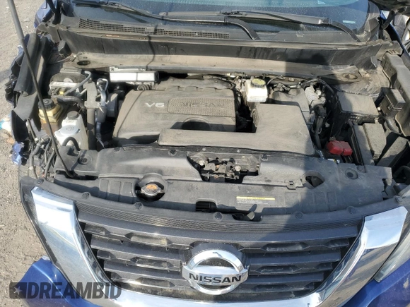 2017 Nissan Pathfinder SL with VIN 5N1DR2MM0HC618585, listed as a Copart auction lot 54053335 with 110,303 mi miles and Salvage Title. Bid and sale history available at DreamBid. Image 12.