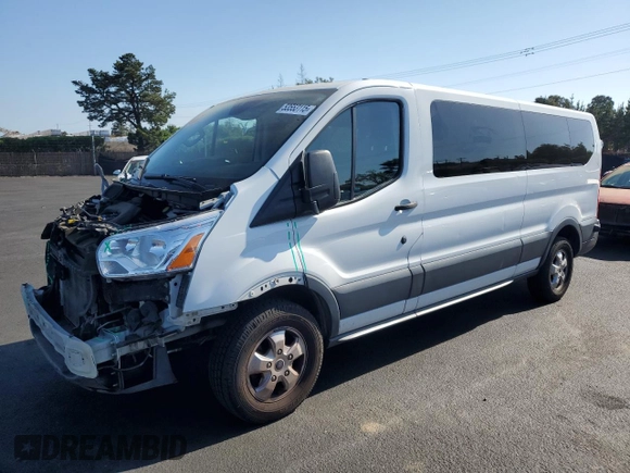 2018 Ford Transit Passenger XL z VIN 1FBZX2YM8JKA97299, wystawiony jako Copart lot #53553115 z przebiegiem 101 532 mil mil oraz Szkoda całkowita • Salvage title. Historia ofert i sprzedaży dostępna na DreamBid. Obrazek 1.