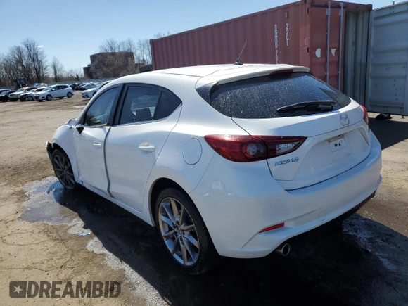 2018 Mazda 3 Touring with VIN 3MZBN1L31JM198444, listed as a Copart auction lot 52080165 with 43,880 mi miles and Salvage Title. Bid and sale history available at DreamBid. Image 2.