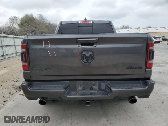 2022 Ram 1500 Big Horn with VIN 1C6SRFFM7NN298608, listed as a Copart auction lot 47785455 with 63,945 mi miles and Salvage Title. Bid and sale history available at carsss.com. Image 6.
