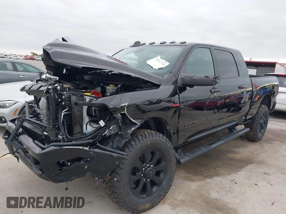 2024 Ram 2500 Laramie with VIN 3C6UR5NL6RG279140, listed as a IAAI auction lot 42042715 with 1,538 mi miles and . Bid and sale history available at DreamBid. Image 2.