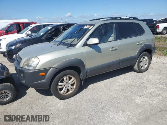 2008 Hyundai Tucson SE with VIN KM8JN12D88U895247, listed as a Copart auction lot 75433954 with 125,198 mi miles and Salvage Title. Bid and sale history available at carsss.com. Image 1.