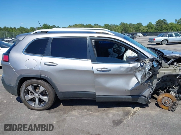 2019 Jeep Cherokee Limited with VIN 1C4PJMDX1KD166355, listed as a IAAI auction lot 42331014 with 151,245 mi miles and . Bid and sale history available at DreamBid. Image 19.